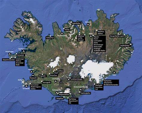 vedurstofa islands map.